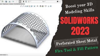 Perforated Sheet Metal Design in SolidWorks | SolidWorks Sheet Metal