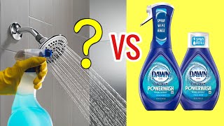 MIRACLE Multipurpose Shower Cleaner VS Dawn Powerwash!! ✨ Andrea Jean Cleaning
