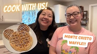 COOK WITH US!! Monte Cristo Waffle from Disneyʻs Royal Street Veranda!