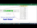 How to display the bandwidth of all switch ports | Excel