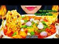 SERUPUT💥ASMR MAKAN MIE TELUR KUAH PEDAS TOPPING BAWANG MERAH UTUH, CABE RAWIT|SPICY EGG NOODLES SOUP