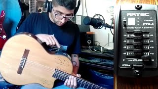 Guitarra Alpujarra 300 kec con Artec Etn4 (Review) - Test de Sonido | Comparacion con Fishman ink