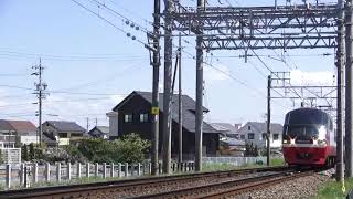 「現在は舞木検査場に入場中」1200系1015F 名鉄犬山線 柏森駅〜江南駅間にて