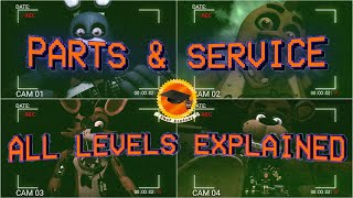 How to beat FNaF VR - Parts \u0026 Service (All Levels) Walkthrough | FNaF Academy