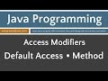 Learn Java Programming - Default (Package-Private) Access Applied to a Method