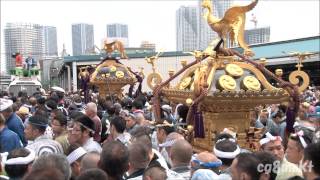 平成27年 波除稲荷神社記念大祭 築地場内水神社連合渡御