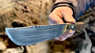 Forging a Damascus Knife from Broken Blades – Turning Failure into Art