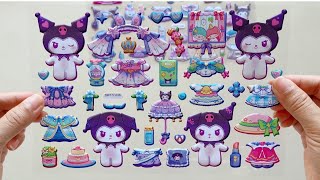 Sanrio Kuromi dress-up sticker book diy#sanrio#kuromi #diy #toys