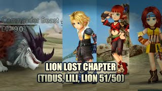 DFFOO GL#99.1 LION LOST CHAPTER LVL 100 HARD (LILI, TIDUS, LION 51/50) 90K SCORE