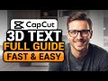 3D Text CapCut (𝟮𝟬𝟮𝟲) | BEST FULL GUIDE | NO Yapping, To The Point | FAST & EASY