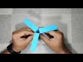 rotating toy flying toy origami tutorial paper craft diy