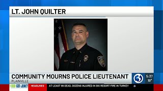 Plainville community comes together to say goodbye to beloved police lieutenant