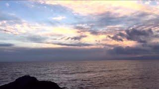 【稲村ヶ崎の夕日(^^) 2018】夕暮れ / A sunset seen from Inamuragasaki in Kamakura of Kanagawa , Japan!