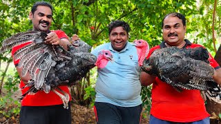 TURKEY RECIPE | Traditional Vaan Kozhi Recipe Cooking With @VILLAGE FOOD SAFARI | World Food Tube