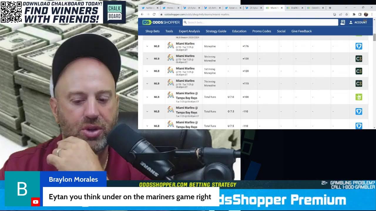 Data Driven Betting Picks Using OddsShopper With Eytan Shander Monday 7 ...