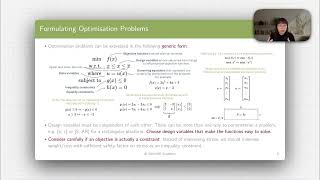 Course 1: Introduction — Formulating optimisation problems