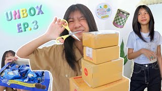 UNBOX EP.3 แกะของช้อปจาก ig,shopee ป้ายยาเสื้อผ้า กางเกง เทียนหอม ของกุ๊กกิ๊กน่ารักแม้กกก 💖🤩📦