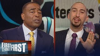 Nick and Cris look ahead to Panthers vs. Steelers TNF's matchup on FOX | NFL | FIRST THINGS FIRST