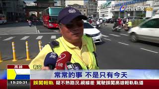 不熟路況遊客駕車誤闖輕軌險釀意外