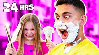 SAYING YES to a 12 Year Old FOR 24 HOURS (Bad Idea) | Dhar and Laura