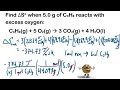 Calculate the Entropy Change for a Chemical Reaction (given the mass)