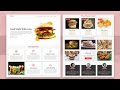 Create A Responsive ' Food / Restaurant ' Website Design Using HTML CSS And JAVASCRIPT From