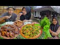 Ah,. TERNIKMAT.. Berkabut Petik Genjer, Tumis GENJER Terasi Pedas, Semur Jengkol, Asin Kapas