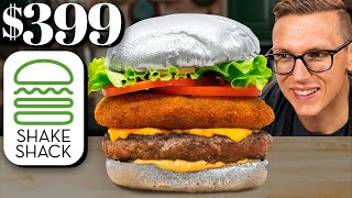 $399 Shake Shack Burger Taste Test | FANCY FAST FOOD