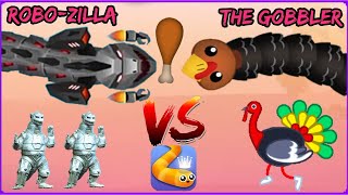 Snake. Io - Robo-Zilla Vs The Gobbler Boss Snake! - Two Boss Skin Epic Snake io Gameplay