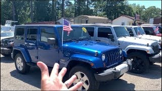 Here's a 2009 Jeep Wrangler Sahara Unlimited | Hard Top w/Manual Trans - For Sale Review Tour!