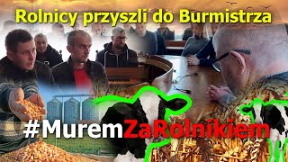 BARCIN: Rolnicy przyszli do Burmistrza 19.03 - reportaż Jankowskiego #muremzarolnikiem