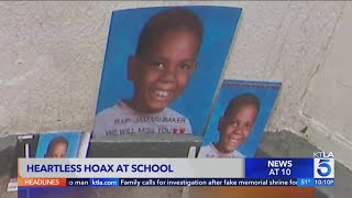 Family calls for investigation after hoax claiming young boy was dead