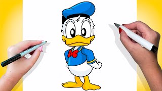 How To Draw Donald Duck | Tutorial Easy