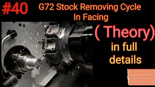 HOW TO MAKE G72 FACING CANNED STOCK REMOVAL CYCLE || AND G70 FINISHING CYCLE