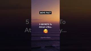 5 SECRETS To Attract A Boy... #shorts