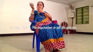 Dr.Mrs.YGP demonstrating Krishna Nee Bhegane - Sridevi Nrithyalaya - Bharathanatyam Dance