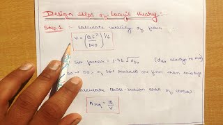 Irrigation - Lacey's theory // Design steps with numerical (In Hindi)