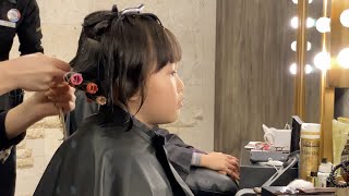 [일상] 단발로 잘랐어요! 라임의 미용실 헤어컷 | 어린이미용 Lime's Beauty Salon Haircuts | Children's Beauty LimeTube