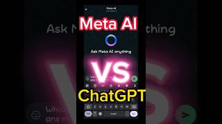 Meta AI vs ChatGPT | Meta AI Fb |  Meta  AI insta which is better #shorts #feed #metaai #fyp