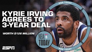 Reaction to Kyrie Irving staying with Dallas Mavericks on 3-year deal | NBA Today