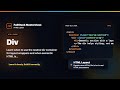 HTML Div - HTML Layout Foundation | FullStack Masterclass HTML Course