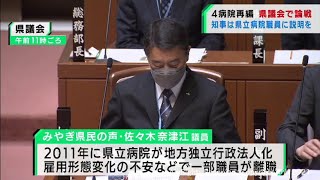 宮城県の病院再編構想　県議会で論戦が続く（20211203OA)