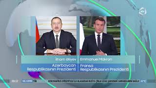 Fransa Prezidenti Emmanuel Makron Prezident İlham Əliyevə zəng edib