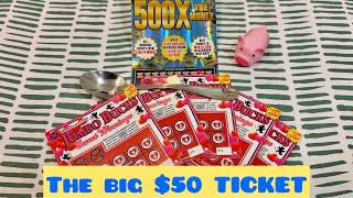 Is the $50 500X The Money Ticket Any Good?! 🤔 Georgia Lottery Scratch Offs Session 🍑