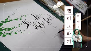 [홍시TV] 홍성군노인종합복지관 캘리그라피 1강 온라인수업