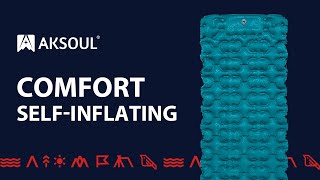 AKSOUL Comfort Self-Inflating Sleeping Pad  PEACOCK X