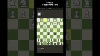 How to save a 4 move check mate #chess