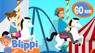 Theme Park Fun Song | BLIPPI | Educational Songs For Kids
