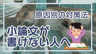 小論文が書けない原因3つとそれぞれの対策方法。