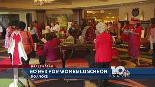 Women dress red to support American Heart Association's 'Go Red' campaign